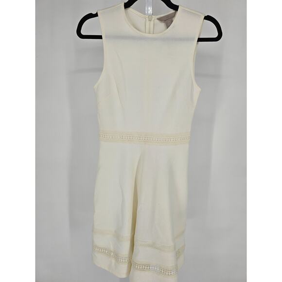 H&M Dresses & Skirts - H&M Womens Sz XS Knee Length A Line Dress Cream Ivory NEW
